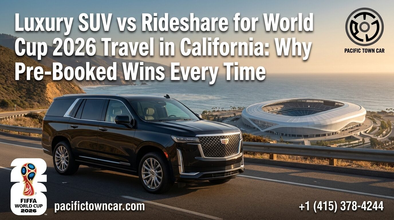 Luxury SUV vs Rideshare for World Cup 2026 Travel in California Why Pre-Booked Wins Every Time