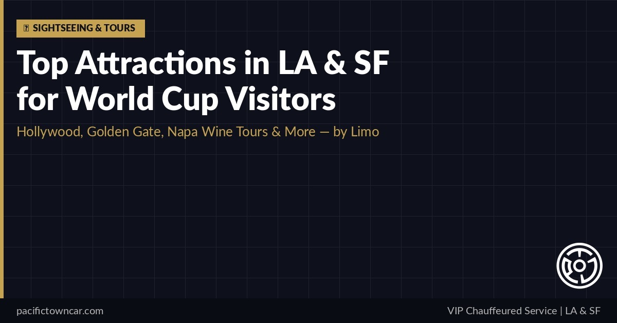 Top tourist attractions Los Angeles San Francisco World Cup visitors
