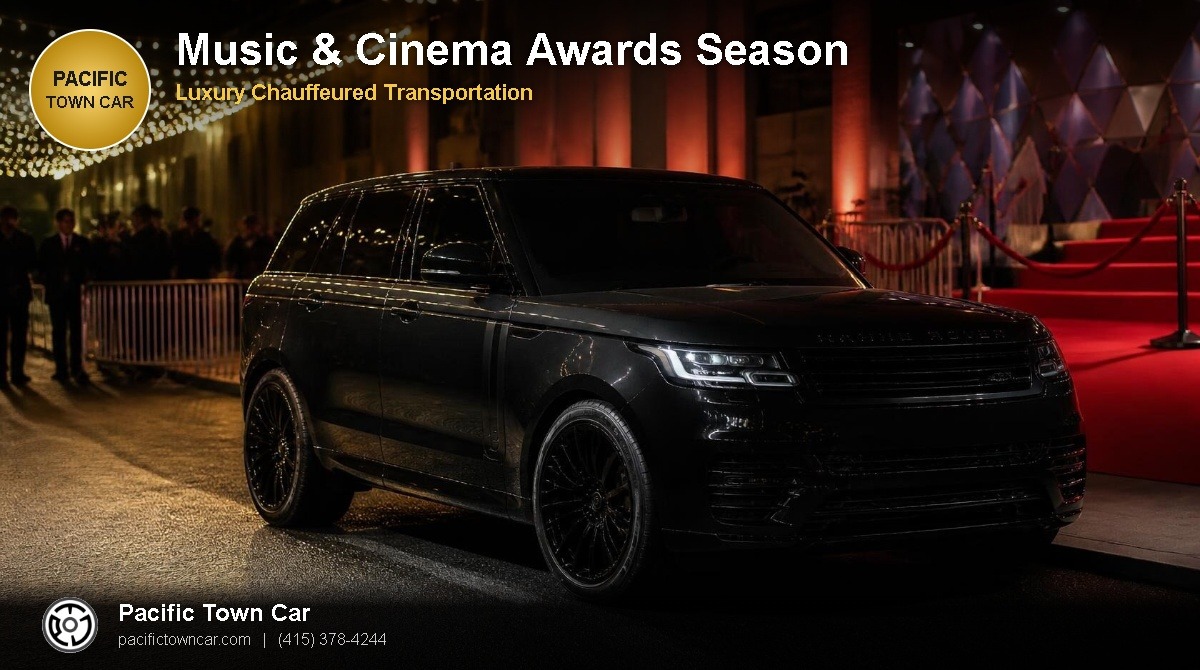 Black Lincoln Navigator for Grammy and Oscars awards season transportation in Los Angeles - Pacific Town Car
