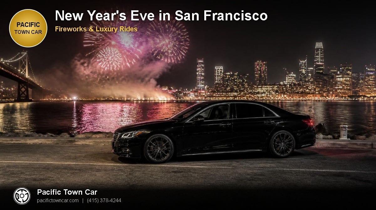 Black Mercedes S-Class for New Year's Eve transportation in San Francisco - Pacific Town Car