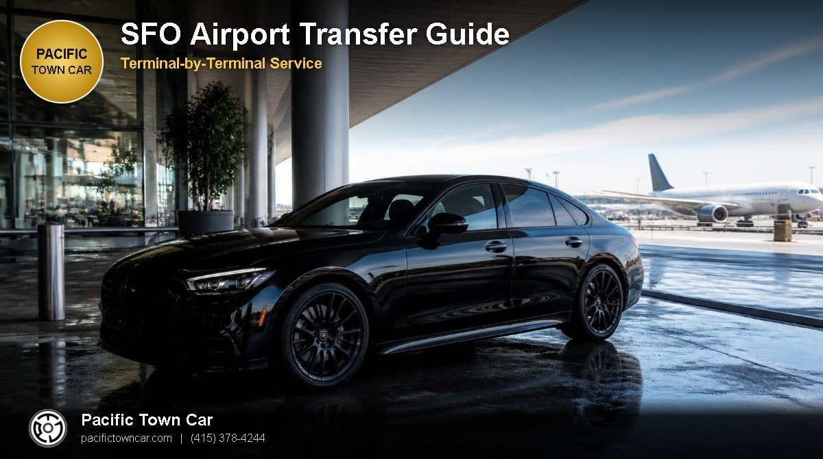 Black Mercedes S-Class for SFO airport transfer in San Francisco - Pacific Town Car